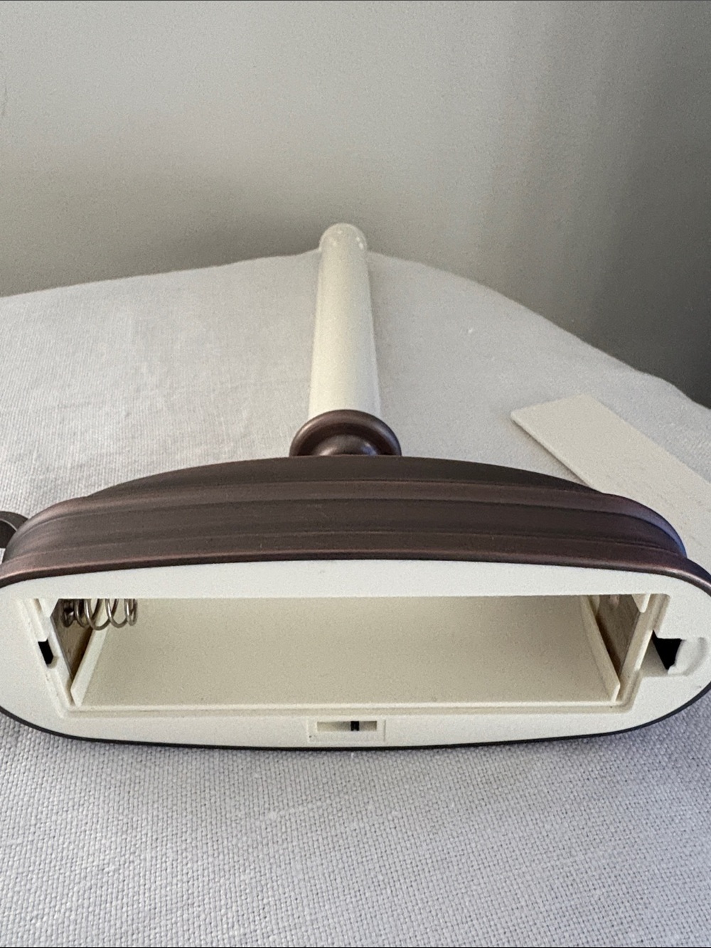 Luminara  Window Taper Candle 12" Moving Flame Bronze Tone Base with Timer - Picture 6 of 9